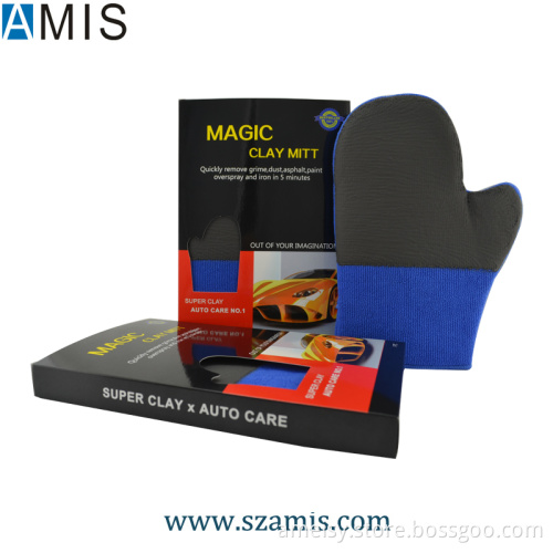 Fine Grade Blue Car Care Clay Thumb Type Gloves